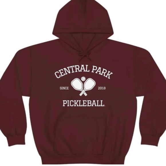 NWOT-CENTRAL PARK PICKLEBALL 
Athlete Design Unisex Hooded Sweatshirt - Picture 2 of 9
